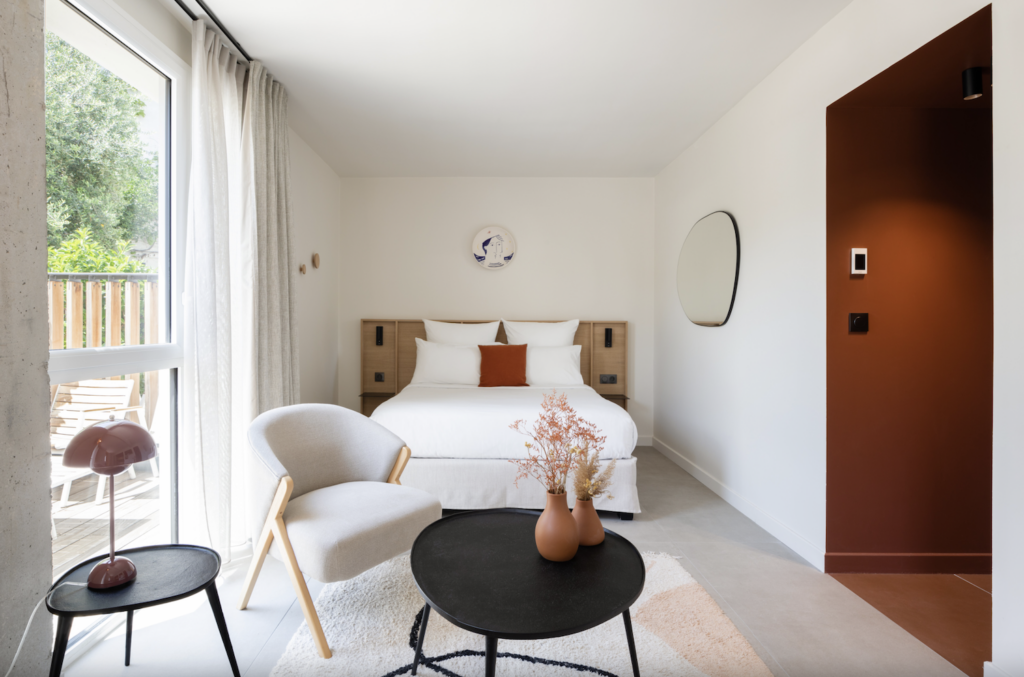 Hotel les Elmes Banyuls sur Mer vue des chambres