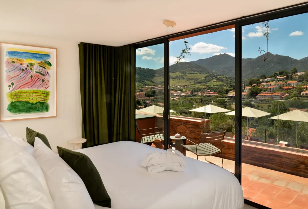 Maison Nova Collioure vue baie vitrée